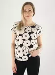 JDY kukkakuosinen T-Paita Troya musta/beige - T-shirts för damer - 141166 - 1