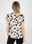 JDY kukkakuosinen T-Paita Troya musta/beige - T-shirts för damer - 141166 - 2