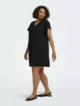 Only Carmakoma pluskoon mekko Sally v-neck musta - Mekot ja tunikat - 141356 - 2