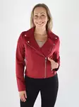 Vero Moda jacka SHORT FAUX SUEDE biking red - Lätta jackor för damer - 141386 - 1