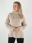 JDY naisten neule Sabine cowlneck oatmeal/neps - Naisten neuleet - 142346 - 1