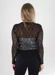 Aware by Vero Moda naisten pitsipaita Tessy lace musta - Långärmade tröjor för damer - 141296 - 2