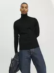 Jack&Jones miesten merinovillaneule Blamerino musta - Miesten neuleet - 132026 - 4