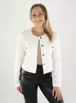 JDY kort bouclékavaj Bouclé Cloud Dancer - Kavajer för damer - 138946 - 1
