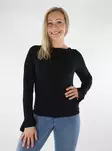 Only naisten Paita Felina boatneck musta - Naisten pitkähihaiset paidat - 136616 - 1