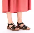 Rieker damsandaler V2870-00 svart - Rieker sandals - 138156 - 5