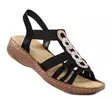 Rieker damsandaler V2870-00 svart - Rieker sandals - 138156 - 1
