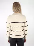 Vero Moda naisten raitaneule Tilda Raglan valkoinen/musta - Naisten neuleet - 136846 - 2