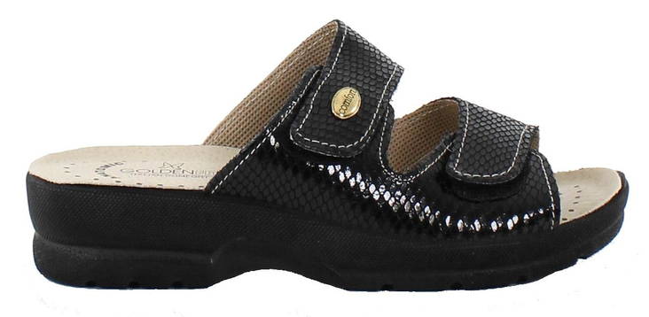 Golden fit Pistokkaat 714 musta kiiltävä - Naisten työkengät - 126756 - 1