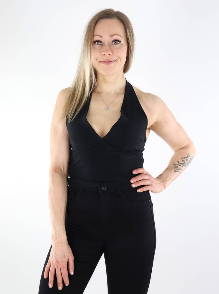 JJXX naisten halterneck-toppi Lorelei musta - Naisten topit - 135586 - 1