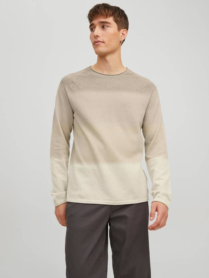 Jack & Jones Neule Hill beige - Miesten neuleet - 133956 - 1