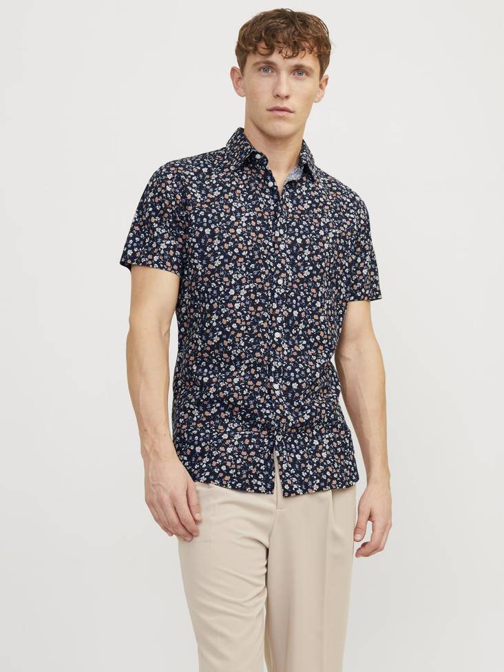 Jack&Jones miesten lyhythihainen kauluspaita Blasummer - Miesten kauluspaidat - 135656 - 1