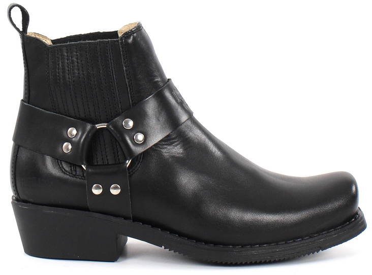 Johnny Bulls Bootsit nahkaa 4809 musta - Bootsit - 130206 - 1