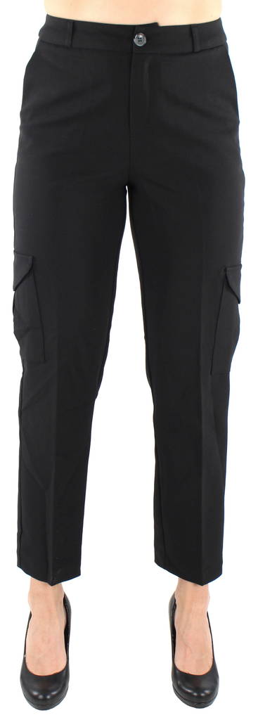 Only Housut Flirt hw ankle cargo musta - Naisten housut - 124116 - 1