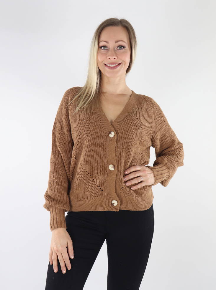 Only naisten neuletakki Ella ruskea - Naisten neuleet - 134716 - 1