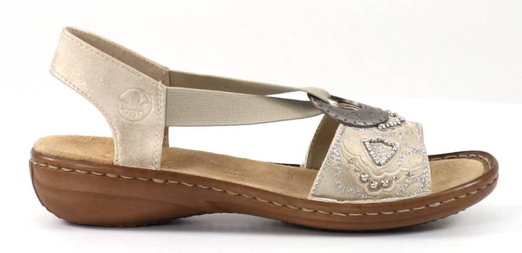 Rieker Sandaalit 608B9 60 beige Stiletto.fi verkkokauppa