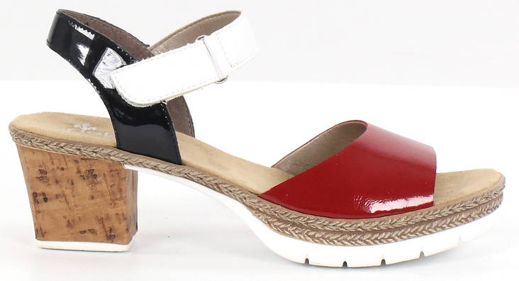 Rieker Sandaler V2953-33 blå/röd/vit - Rieker sandals - 125976 - 1