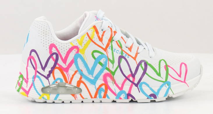 Skechers naisten tennarit 177981/WMLT UNO-HIGHLIGHT LOVE valkoinen - Skechers tennarit - 132716 - 1