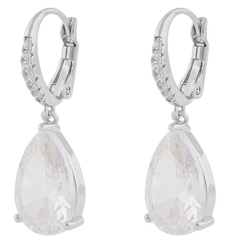 Snö of Sweden Korvakorut Ashley drop silver/clear - Korvakorut - 135286 - 1