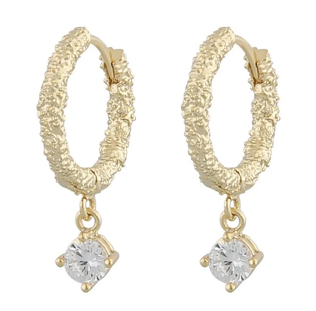 Snö of Sweden Korvakorut Palma ring gold/clear - Korvakorut - 133036 - 1