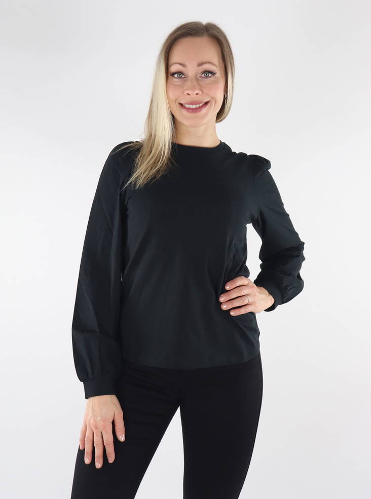 JJXX Skjorta Freya ribb ljus vit - Långärmade tröjor för  damer - 134626 - 1