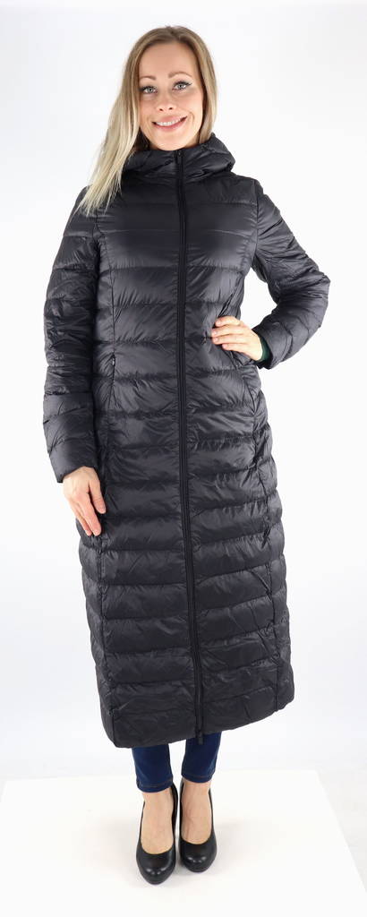 Vila Kevytuntuvatakki Manya long musta - Naisten kevyttoppatakit - 131936 - 1