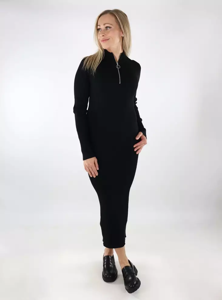 JJXX pitkä neulemekko Zoma Tight musta - Naisten neuleet - 136936 - 1