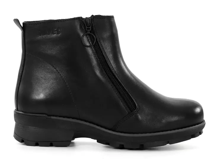 Ilves ankelboots i läder 8292-D XXL svart - Stövletter och kängor för damer - 137336 - 1