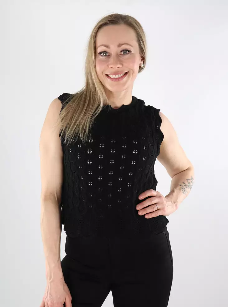 Only naisten toppi Luna O-Neck musta - Naisten topit - 138036 - 1