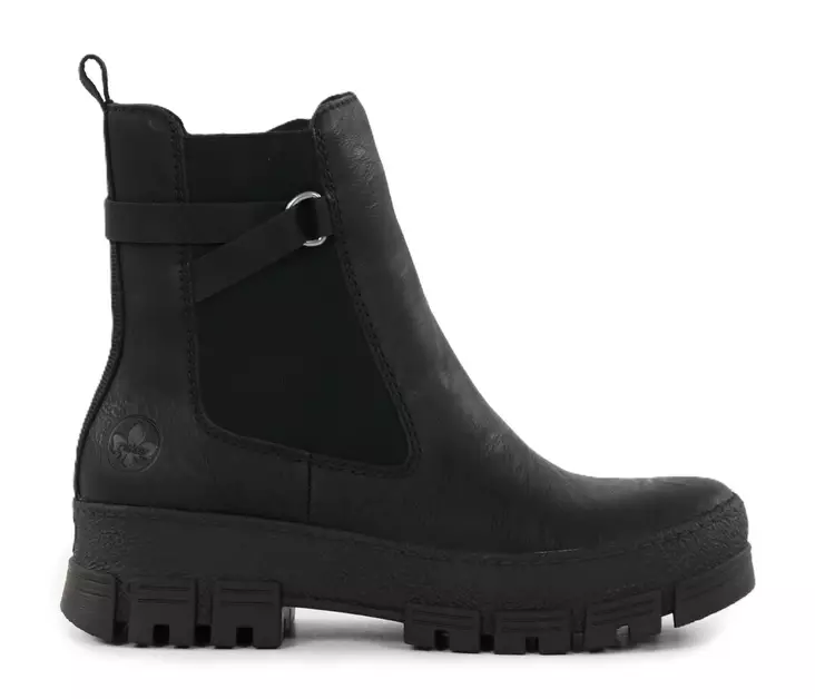 Rieker damkängor med bred läst Y0212-00 svart - Rieker ankelboots - 139166 - 1