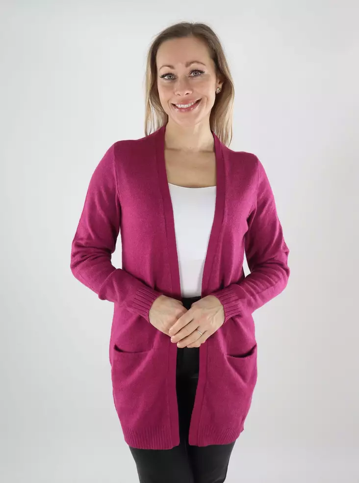 Vila naisten neuletakki Ril Open boysenberry - Naisten neuleet - 139986 - 1