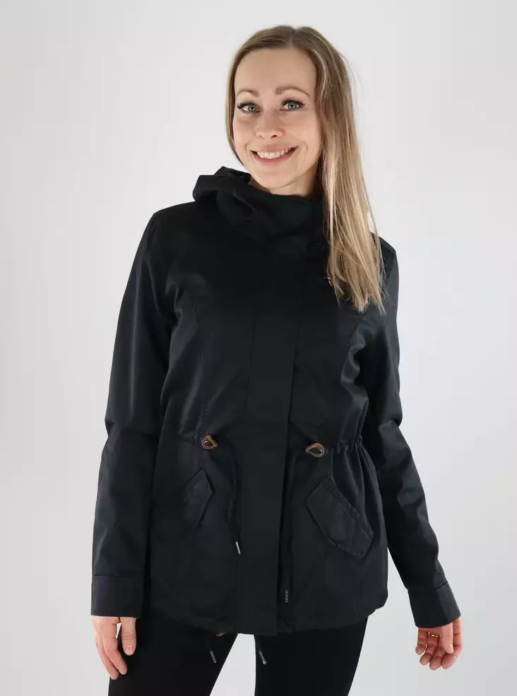 Only naisten takki Lorca Canvas Parka musta - Lätta jackor för damer - 140406 - 1