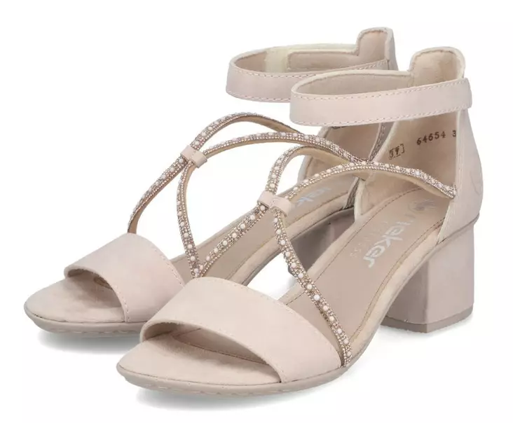 Rieker naisten juhlasandaalit 64654-31 roosa - Rieker sandals - 140716 - 1