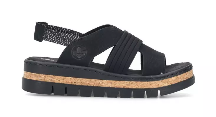 Rieker damsandaler V4959-00 svart - Rieker sandals - 140906 - 1