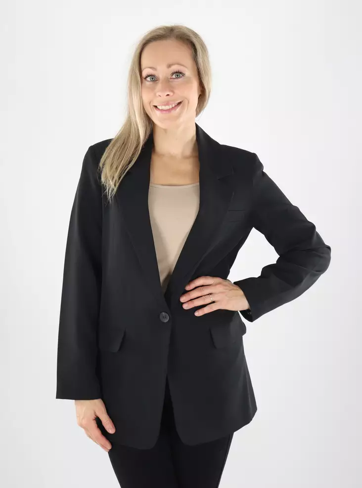 Only naisten bleiseri Lana-berry musta/leo - Kavajer för damer - 141736 - 1