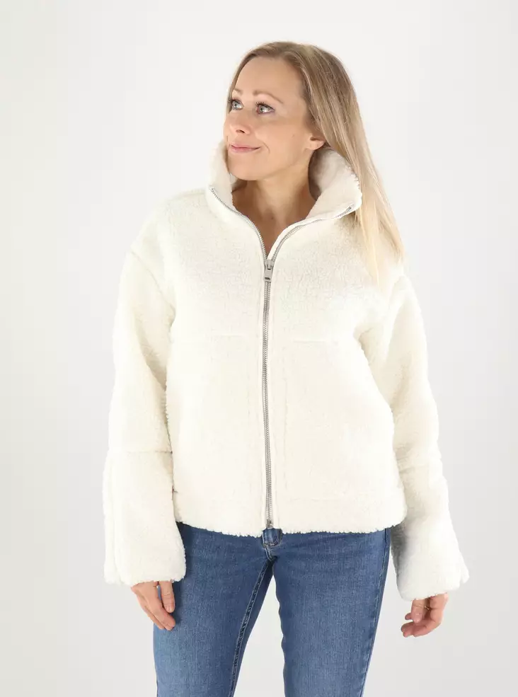 Only naisten teddytakki Aspen valkoinen - Lätta jackor för damer - 141816 - 1