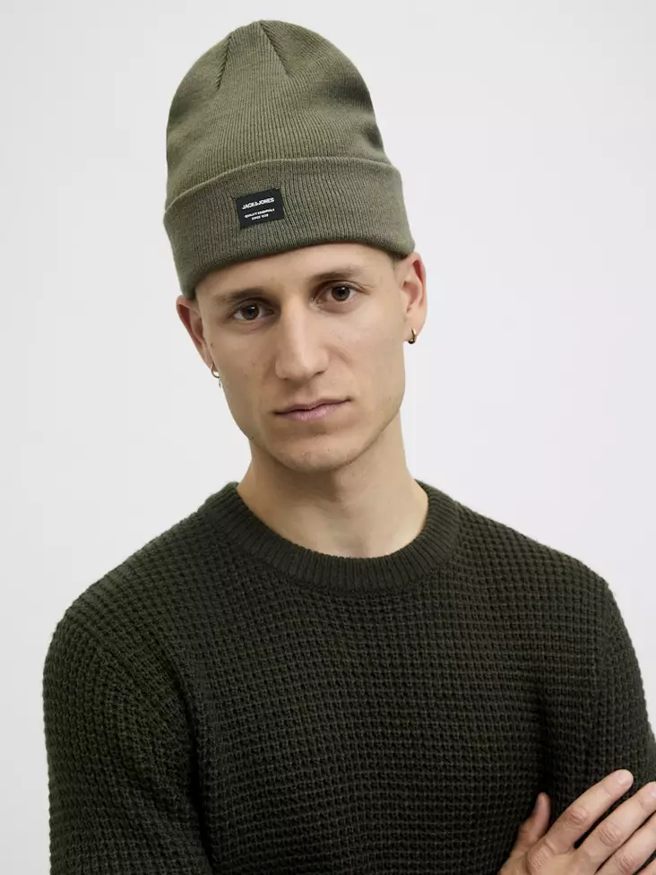 Jack&Jones miesten pipo Dna Beanie dusty olive - Miesten käsineet, huivit, päähineet - 140046 - 1