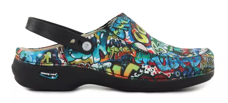 Nursing Care konepestävät aitonahkaiset työkengät WG4PF3 Paris graffiti - Naisten työkengät - 113196 - 1