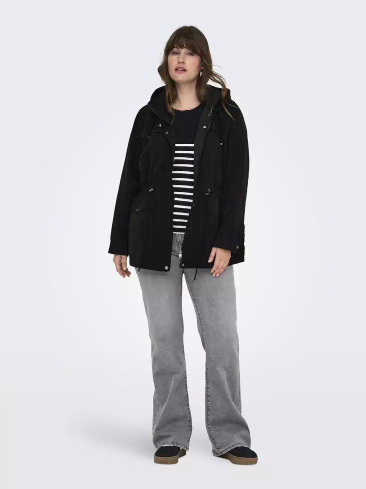 Only Carmakoma dam plus size jacka New Starline svart - Lätta jackor för damer - 138056 - 1