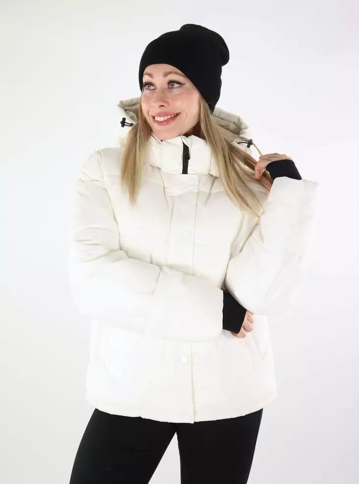 Only Play naisten talvitakki Pann Premium Puffer valkoinen - Naisten talvitakit - 137486 - 1