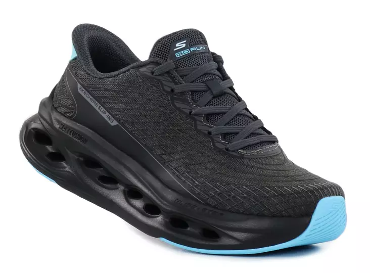 Skechers naisten tennarit 129404/BKBL MAX CUSHIONING GLIDE STEP - SAPPHIRE musta/sininen - Skechers tennarit - 140306 - 1