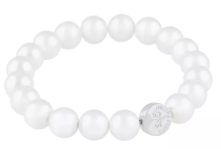 Snö of Sweden Rannekoru Laney pearl silver/white - Rannekorut - 137866 - 1