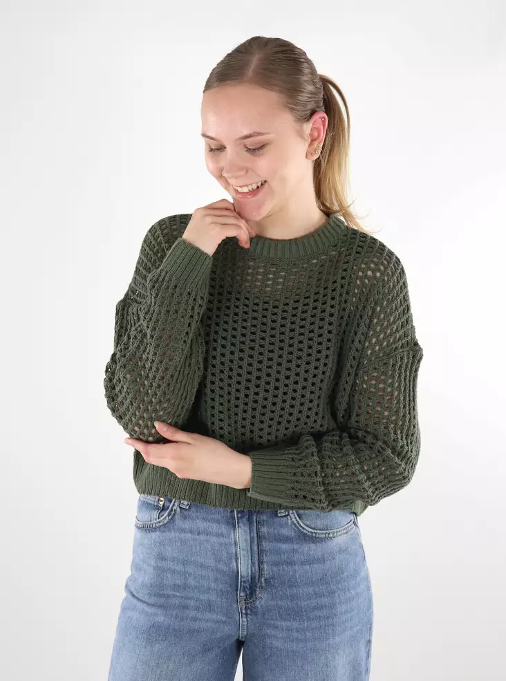 Something New naisten neule Moss Pullover armeijanvihreä - Naisten neuleet - 137836 - 1