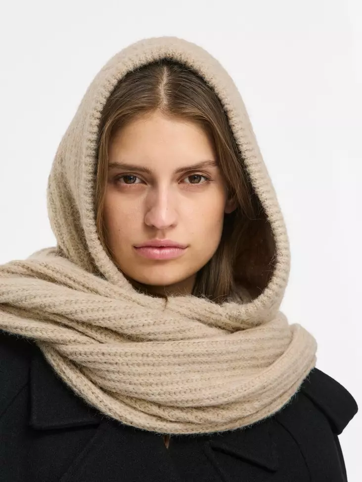 Vila Huivi Ralfi balaclava beige - Halsdukar för damer - 142376 - 1