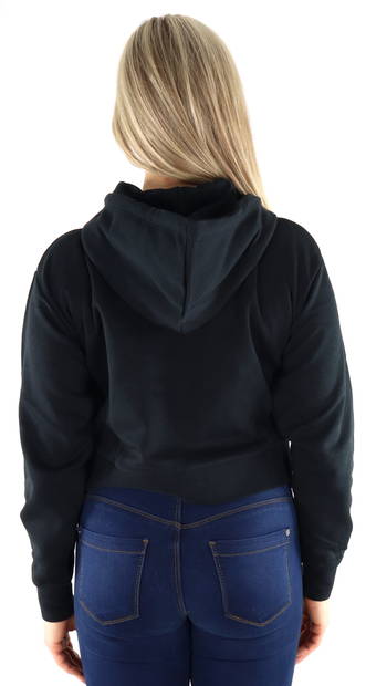 JJXX Hoodie med dragkedja Abbie hood svart - Huvtröjor och sweatshirts - 132797 - 2