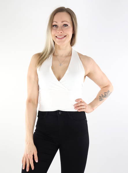 JJXX naisten halterneck-toppi Lorelei valkoinen - Naisten topit - 135587 - 1