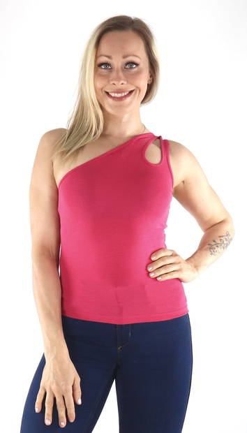 JJXX yksiolkaiminen Toppi Pico raspberry sorbet - Naisten topit - 133847 - 1