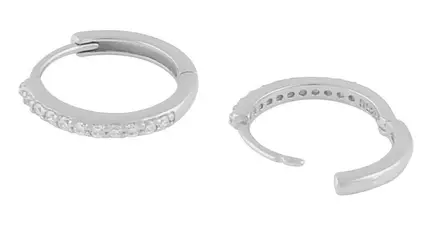 Snö of Sweden Örhängen Siri ring silver/klar - Örhängen - 138647 - 2