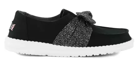 HEYDUDE damskor Wendy Bow Essentials svarta - Promenadskor för damer - 138757 - 2