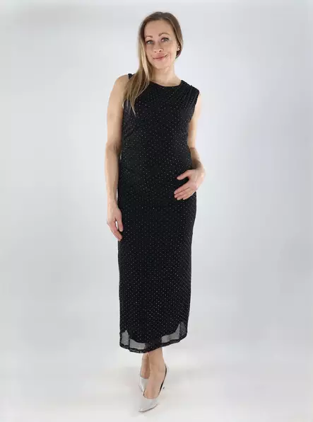 Vila glittermekko Minna O-Neck black beauty - Mekot ja tunikat - 139957 - 1
